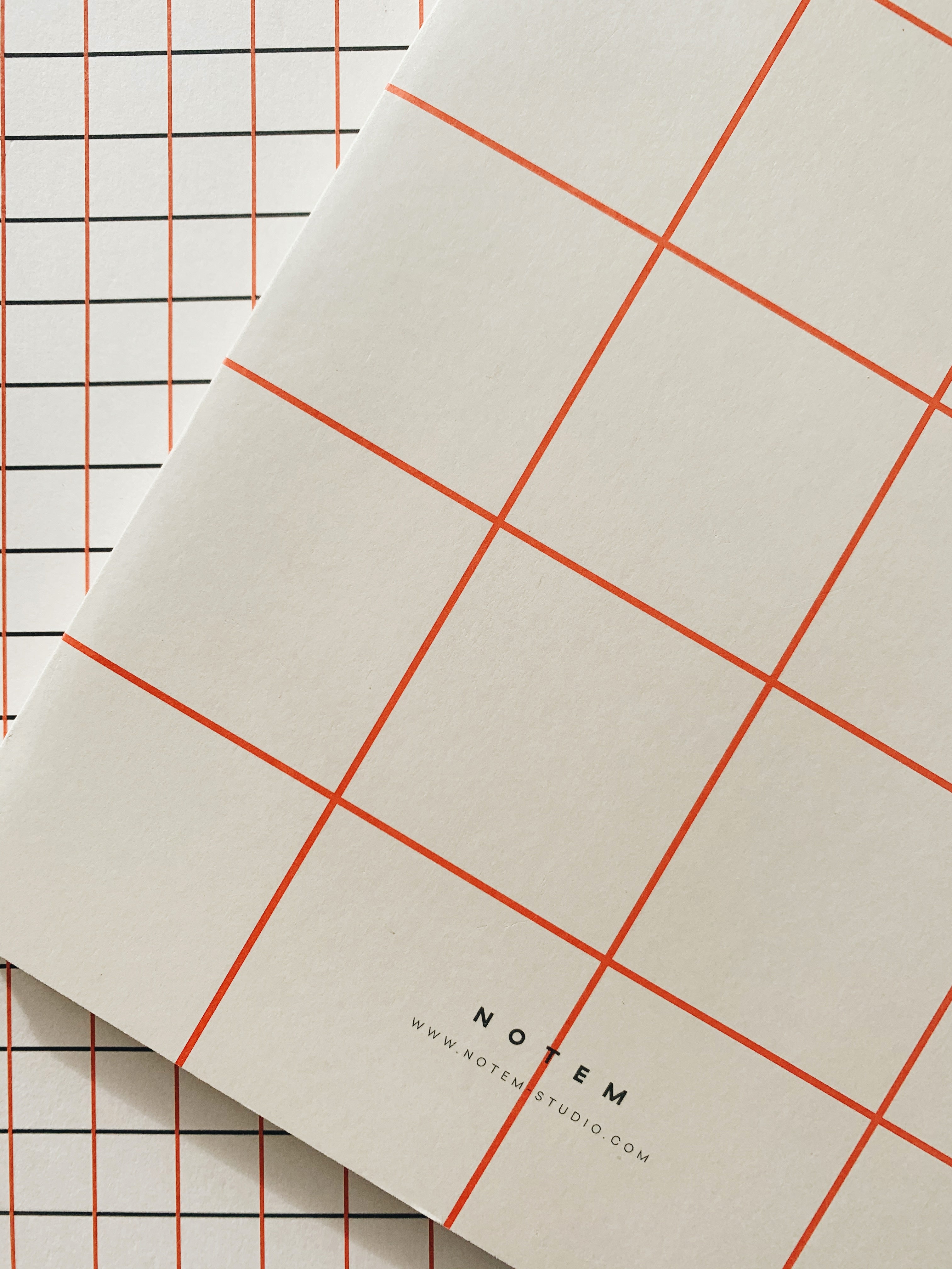 UMA Flat Lay notesbog, large - Light Gray